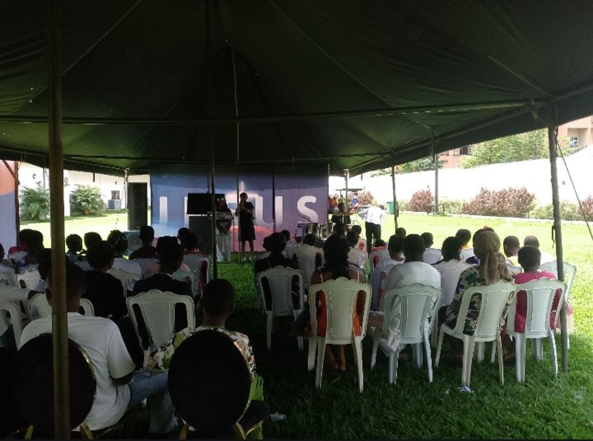 Elev8 Teens gathered in worship
